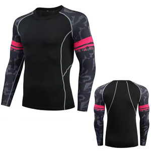 MMA Rush guard Custom Rash Guard Voll sublimation Gym Gear mit Langarm jacke BJJ <span class=keywords><strong>BJJJ</strong></span> UPF50 Anti-UV-Funktionen - Product Image 1