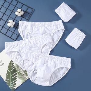 Biancheria intima da <span class=keywords><strong>uomo</strong></span> all'ingrosso di alta qualità da <span class=keywords><strong>uomo</strong></span> slip bianchi 100% cotone da <span class=keywords><strong>uomo</strong></span> biancheria intima a vita bassa - Product Image 1