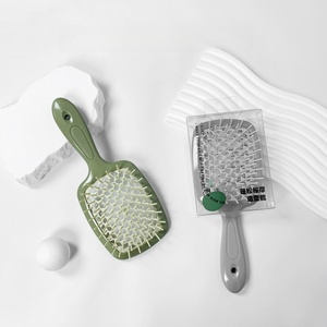 Wholesales Custom Portable Fashion Air Cushion Scalp Comb Big Board <strong>Hair</strong> <strong>Brush</strong> Square <strong>Detangler</strong> for Home Use Cleaning <strong>Brush</strong> - Product Image 1