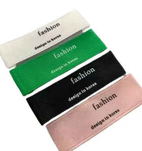 服装商标高端高密度编织标签工厂衣领标签