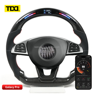 Volant en carbone TDD LED pour Benz W213 W204 S500 S320 S300 E200 E300 E320 E350 E43 E63 E53 E500 Amg Volant LED - Product Image 2