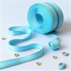 Gordon RibbonsゴールドエッジGrosgrain <span class=keywords><strong>Ribbon</strong></span>カラフルマルチサイズポリエステル高級ゴールドサイドGrosgrainギフトリボンロール - Product Image 6