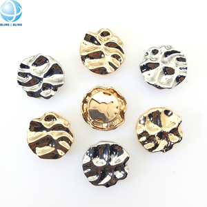 Gold Irregular Design with a <strong>Bow</strong> Charm Pendant Jewelry Button Cover Decorative No Sew Cufflinks Button Covers for Women Shirts - Product Image 4