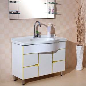 New Product <b>Round</b> Bath Vanity Wooden Panel <b>Bathroom</b> Cabinet <b>With</b> <b>Mirror</b> - Product Image 3