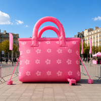Ballon publicitaire géant gonflable en PVC, modèle sac à main, résistant à l'eau, facile à installer, conception personnalisée en gros