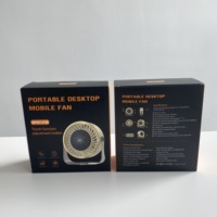 Ventilateur de bureau à piles 10000mAh, rechargeable, longue durée, portable, 100 vitesses, pour la maison, l'extérieur, ventilateur de table à commande tactile