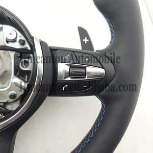 Nuevo Producto, Volante Deportivo con Franja Azul Superior para BMW Serie 5 F30 F10 F32 F90 F80 F82 F87 - Product Image 5