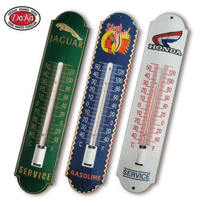 เครื่องวัดอุณหภูมิเหล็กกล้าเคลือบพอร์ซเลนลายจอห์นกวางป้ายโลโก้น้ำมันเบนซินสำหรับสวนกลางแจ้งแนววินเทจ - Product Image 6