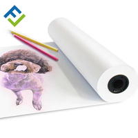 Petit pain blanc de papier de traceur de jet d'encre de 62inch 72inch 70gsm 80gsm pour l'industrie de vêtement