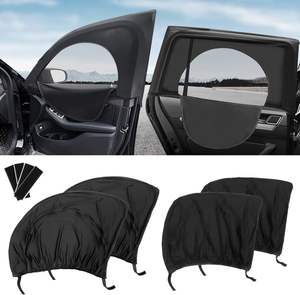 Pare-soleil <span class=keywords><strong>de</strong></span> porte latérale <span class=keywords><strong>de</strong></span> <span class=keywords><strong>voiture</strong></span> Pare-soleil double couche avec fermeture à glissière Pare-soleil <span class=keywords><strong>de</strong></span> fenêtre en maille anti-rayons UV - Product Image 6