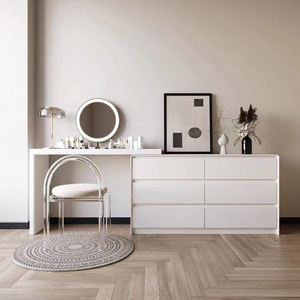 <span class=keywords><strong>Table</strong></span> de maquillage pliante en bois de luxe moderne, meuble extensible et éclairé pour la chambre à coucher, la salle à manger, accès facile à la vie - Product Image 1
