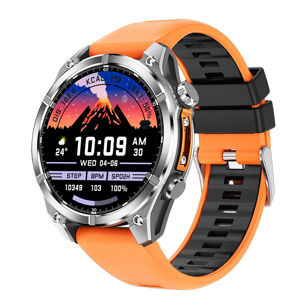HD300 1.43inch AMOLED Screen 3ATM Waterproof Heart Rate Monitoring NFC Voice Assistant BT Call Sport Smart Watch for Men