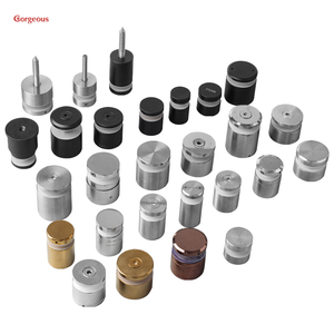 Phần cứng lan can kính thép không gỉ hiện đại với kết thúc được đánh bóng bao gồm giá đỡ cho các giải pháp lan can cầu thang - Product Image 1