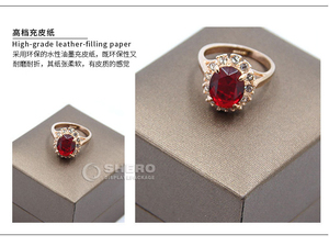 High-end Factory Necklace Imitation Leather Paper Box High-quality Pendant <b>Ring</b> Leatherette Paper Box Custom Jewelry Box Set - Product Image 6