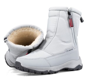 Unisex Men and <strong>Women's</strong> Thickened Waterproof Winter <strong>Boots</strong> <strong>Non</strong>-<strong>Slip</strong> Short Warm Side Zipper with Plush Fur Wholesale Large Size - Product Image 4
