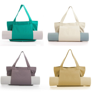 Yoga Mat Storage <b>Bag</b> Canvas Portable Outdoor Sports Tote <b>Bag</b> For Yoga <b>Training</b> Use - Product Image 1