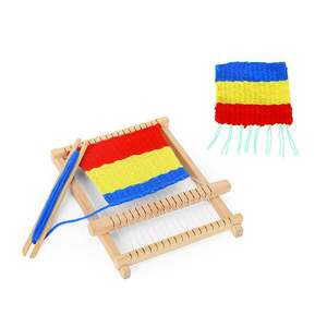 2024 nuovi giochi creativi di tessitura telaio giocattolo di legno per il bambino gioca - Product Image 3