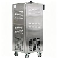 Máquina Comercial Vertical de Helado Suave y Gelato Italiano de Acero Inoxidable de Alta Capacidad con Diseño de Tres Asas para Frutas y Leche 150
