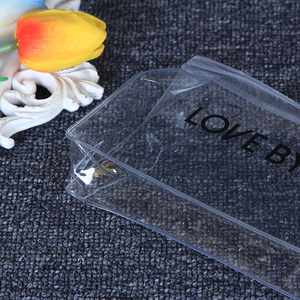 Vendita calda di grande capacità <span class=keywords><strong>trasparente</strong></span> in PVC borsa per il trucco Logo personalizzato resistente all'acqua sacchetti cosmetici alla rinfusa di colore nero - Product Image 2