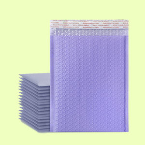 Bolsa de Burbujas Ecológica de Polipropileno Morado, 18x23+4CM, Gruesa, para Cosméticos, Joyería, CD, con Logotipo Personalizado - Product Image 1