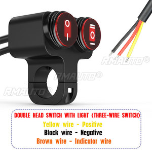 Interrupteurs de moto, bouton de klaxon, bouton de clignotant ON/OFF, commande d'interrupteur pour guidon de moto électrique Yamaha, interrupteur de lumière - Product Image 2