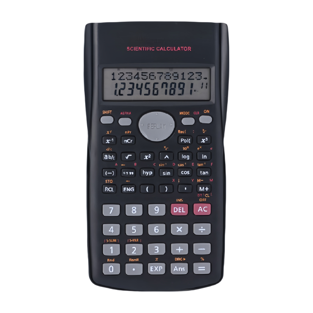 Scientific Calculator Professional Functions Dual Power Exam Engineer Electronic LED Back Light Classroom Mathematics Button