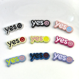 Colorful Smiley Face Plastic DIY Jewelry Accessories For Hair <b>Clips</b> Phone Cases Shoe Buckles Multifunctional Cartoon Resin - Product Image 5