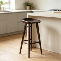 Chaises de bar en métal U-best, meubles commerciaux, chaises hautes de luxe, chaises de cuisine, bois massif, confortables