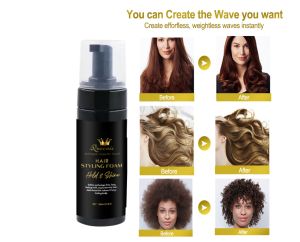 <span class=keywords><strong>Mousse</strong></span> de gel pour cheveux moelleux à tenue forte <span class=keywords><strong>avec</strong></span> <span class=keywords><strong>mousse</strong></span> de coiffage longue durée à l'élastine pour cheveux bouclés personnalisable <span class=keywords><strong>avec</strong></span> votre logo - Product Image 6