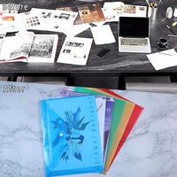 Carpeta de polietileno transparente con cierre a presión, sobres de plástico para documentos, calidad prémium, PP, A4