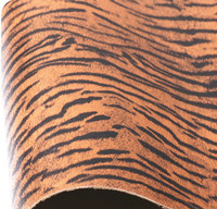 Cuir synthétique PU à motif zèbre, imprimé animal, imitation cuir PU, tissu en cuir artificiel, matière première pour chaussures et sacs