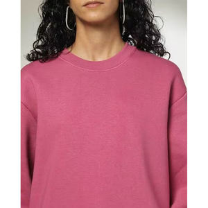 Customized 100% Breathable Cotton <b>Sweatshirt</b> <b>for</b> <b>Women</b> Casual <b>Long</b> Sleeve Knitted Tops with Front Logo <b>for</b> Winter - Product Image 6