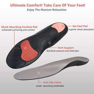 Manufacturer Plantar Fasciitis Flat Feet Pain Relief <b>Soft</b> High Rebound Breathable Arch Support Memory Foam Style Orthotic Insole - Product Image 4