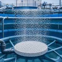 Diffuseur d'air poreux sinterisé en PE sur mesure, élément filtrant pour le traitement des eaux usées industrielles, pierre à air