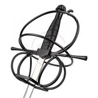 Épée de rapier fantaisie MS Martial Arts Supply Renaissance Weapon Spiral Black Swept Hilt