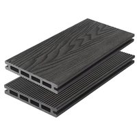 Planche de terrasse en composite bois-plastique (WPC) moderne, antidérapante, imperméable, installation par clic, pour extérieur, jardin, 140*25 mm