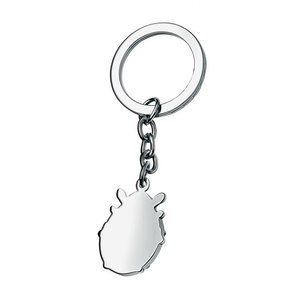 Portachiavi Coccinella Rossa e Nera in Metallo, Ciondolo Promozionale per Auto o Borsa - Product Image 1