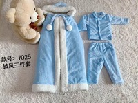 Set de Regalo para Recién Nacido de 6 Piezas, Manta de Bebé con Textura de Waffle + Mono + Gorro + Calcetines + Juego de Almohadas, Conjunto de Ropa Suave para Bebé