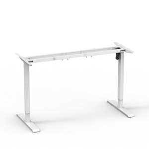Pata de mesa elevadora eléctrica con motor único y doble varilla, marco metálico ajustable para escritorio de oficina, mesa de estudio, diseño moderno, acabado en polvo. - Product Image 3