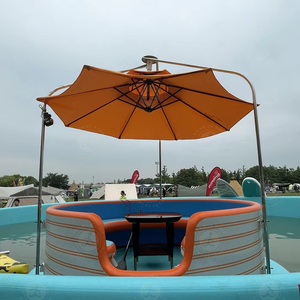 Bateau géant de beignet de <span class=keywords><strong>barbecue</strong></span> de plaisir de divertissement de <span class=keywords><strong>prix</strong></span> usine avec le moteur électrique 10 sièges bateaux de BBQ d'eau et table de pique-nique - Product Image 6