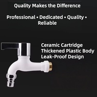 Robinet mural en plastique ABS NES-HS633 OEM ODM pour machine à laver, vente en gros d'usine