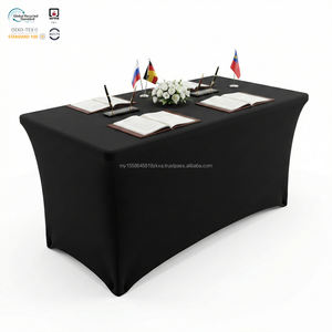 ผ้าคลุมโต๊ะสแปนเด็กซ์ทรงกลมขนาด 120 นิ้ว สีไอวอรี่ ไม่ต้องรีด ยืดหยุ่นได้ เป็นมิตรกับสิ่งแวดล้อม กันน้ำ ปรับแต่งได้ เหมาะสำหรับงานอีเว้นท์ - Product Image 1