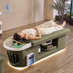 Salón fregadero muebles lavado <span class=keywords><strong>de</strong></span> pelo sillas champú camas mesa <span class=keywords><strong>de</strong></span> masaje coreano lujo cabeza Spa cama - Product Image 2
