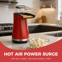 Machine à Popcorn Domestique Mini Entièrement Automatique Pratique Appareil de Cuisine pour la Maison Cuiseur à Maïs