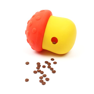 Food Grade Mushroom Shaped Interactive <b>Dog</b> <b>Toy</b> Treat Dispenser Slow Feeding <b>Puzzle</b> Feeder For Small Medium <b>Dogs</b> Wholesale - Product Image 1