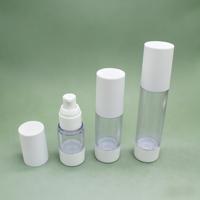 Flacon pompe sans air mince de 15 ml et 30 ml pour emballage cosmétique de sérum et crème visage, personnalisable avec logo, pour soins de la peau