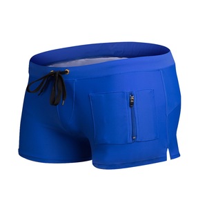 Bóxers de Baño para Hombre al por Mayor, de Color Liso, de Cintura Baja, Casuales, Cortavientos, de Secado Rápido, para Playa - Product Image 3