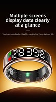 Anillo Inteligente 2026 con Pantalla, Monitor de Salud, Resistente al Agua 5 ATM, Monitor de Sueño para Hombres y Mujeres, Compatible con Teléfonos Apple, Xiaomi y Samsung