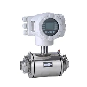 Débitmètre de lait d'eau numérique à contrôle de liquide à faible coût débitmètre électromagnétique de type split