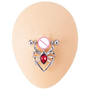 <span class=keywords><strong>Piercing</strong></span> de Acero Inoxidable 14G para <span class=keywords><strong>Mujer</strong></span>, Joyería Corporal, Anillos para Pezón con Diseño de Araña - Product Image 5